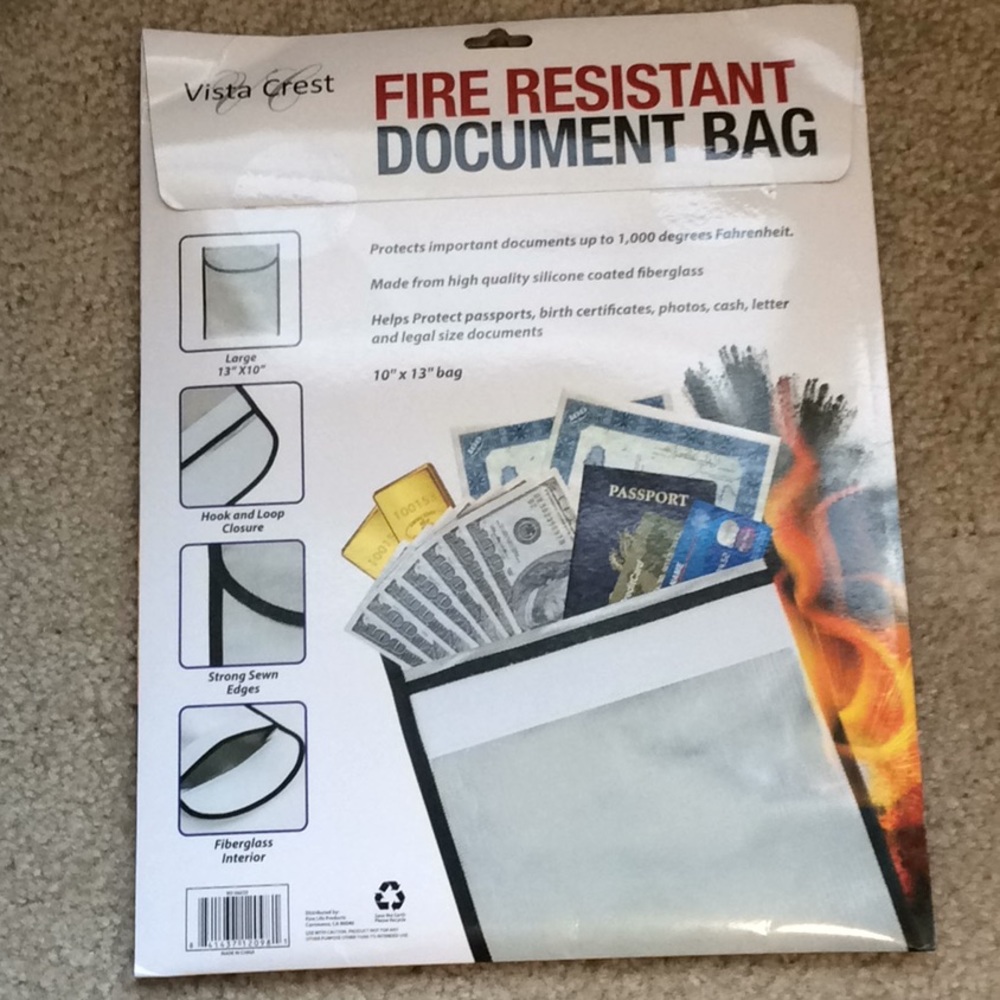 Fire Resistant Document Bag - Picture 2 of 2
